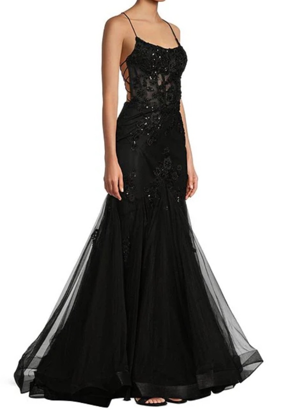 GB Mermaid Beaded Applique Lace Back Gown
$379.00 NWT size 3 - Picture 4 of 15